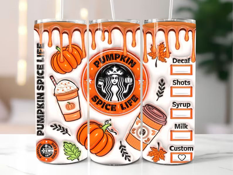 “PUMPKIN SPICE LIFE” 20oz TRANSFER