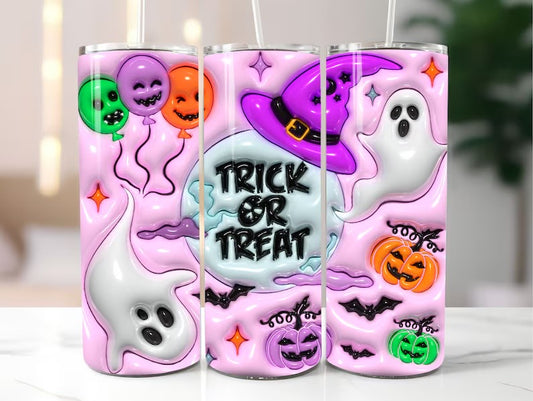“TRICK OR TREAT” 20oz TRANSFER