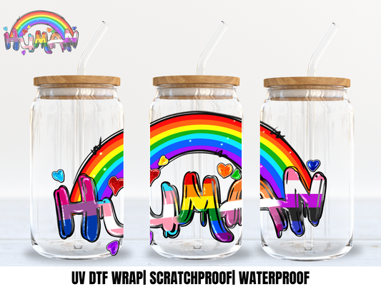 “HUMAN” 16OZ UV WRAP