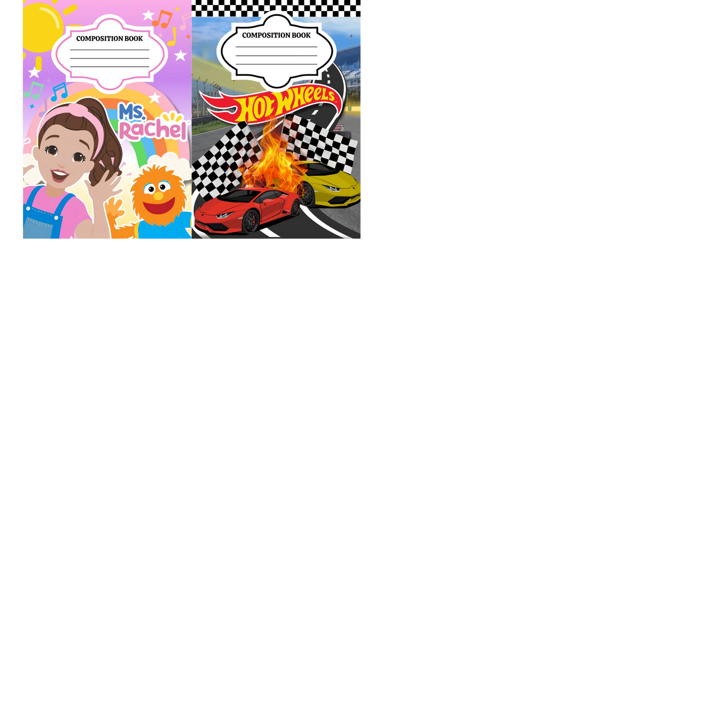 50 Notebook Covers + School Supply Templates