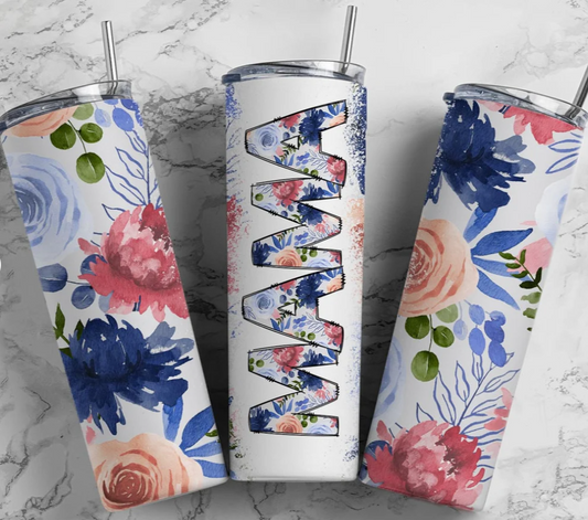 "FLORAL MAMA” 20oz TRANSFER
